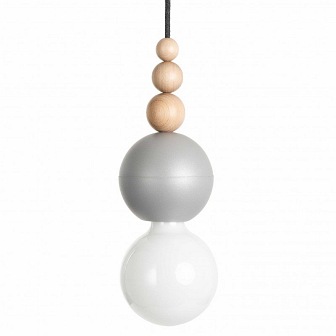 zdjęcie Designerska oprawka z kablem Loft Bala szara
